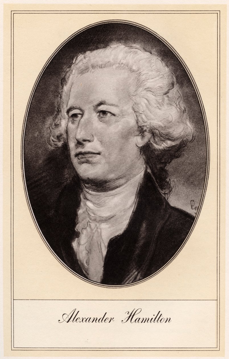 Alexander Hamilton, amerikanischer Politiker, frühes 20. Jahrhundert von Gordon Ross