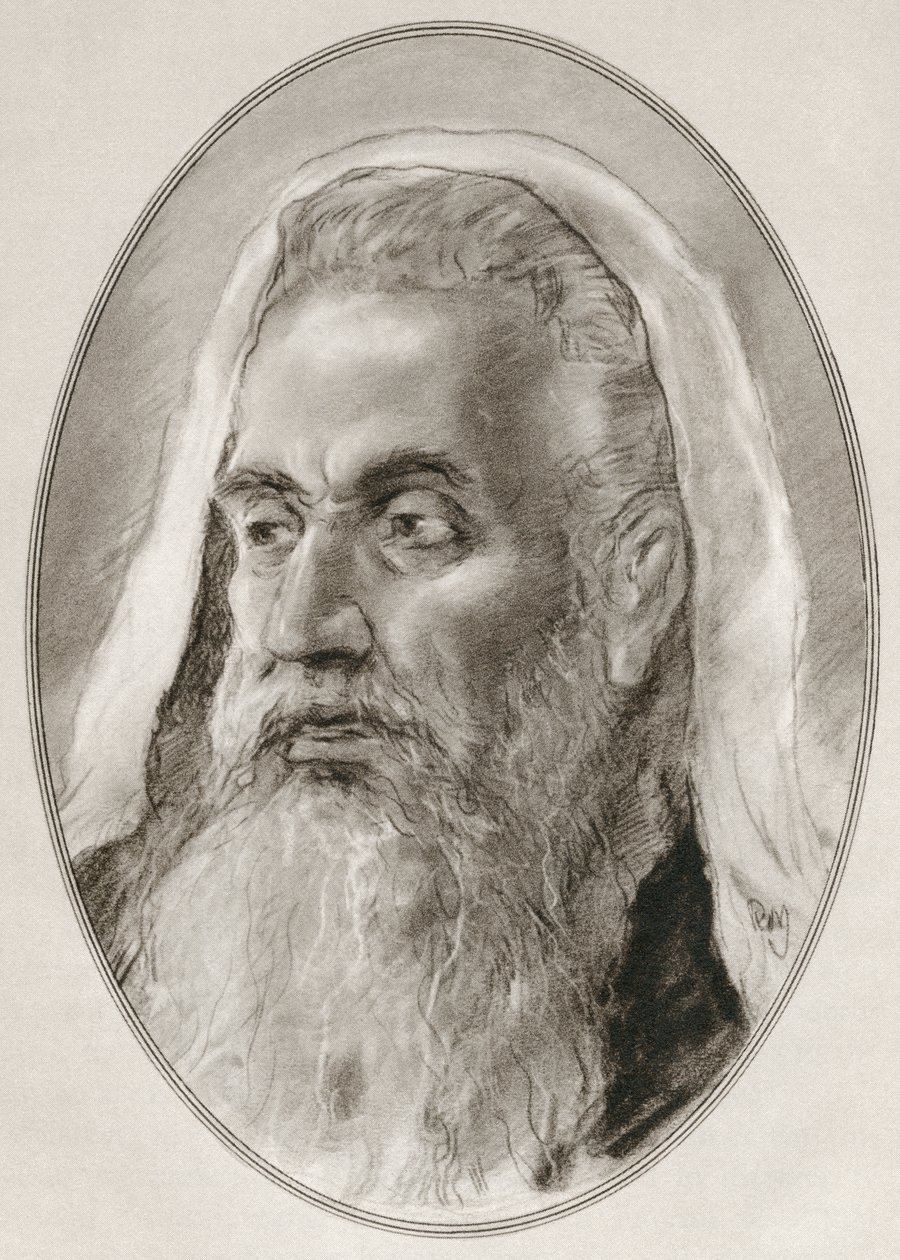 Jesaja, jüdischer Prophet des 8. Jahrhunderts v. Chr., aus Living Biographies of Religious Leaders von Gordon Ross