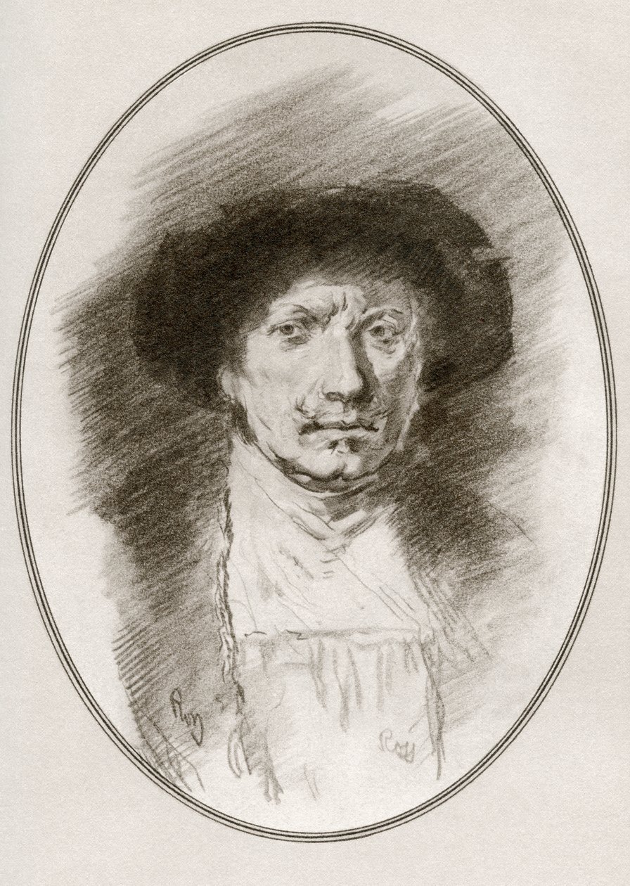Rembrandt Harmenszoon van Rijn, aus „Lebende Biographien großer Maler“ von Gordon Ross