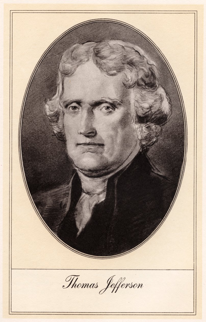 Thomas Jefferson, dritter Präsident der Vereinigten Staaten, frühes 20. Jahrhundert von Gordon Ross