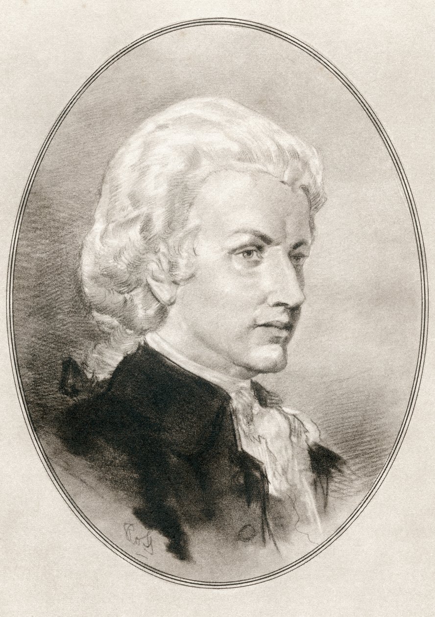 Wolfgang Amadeus Mozart, aus „Lebende Biographien großer Komponisten“ von Gordon Ross