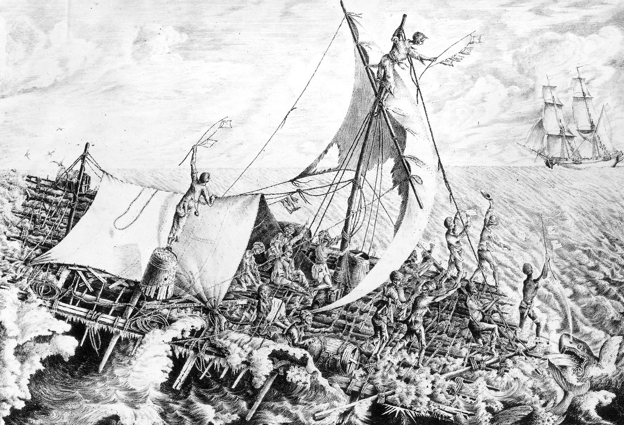 Das Floß der Medusa, 15. Juli von Gottfried or Godefroy Engelmann