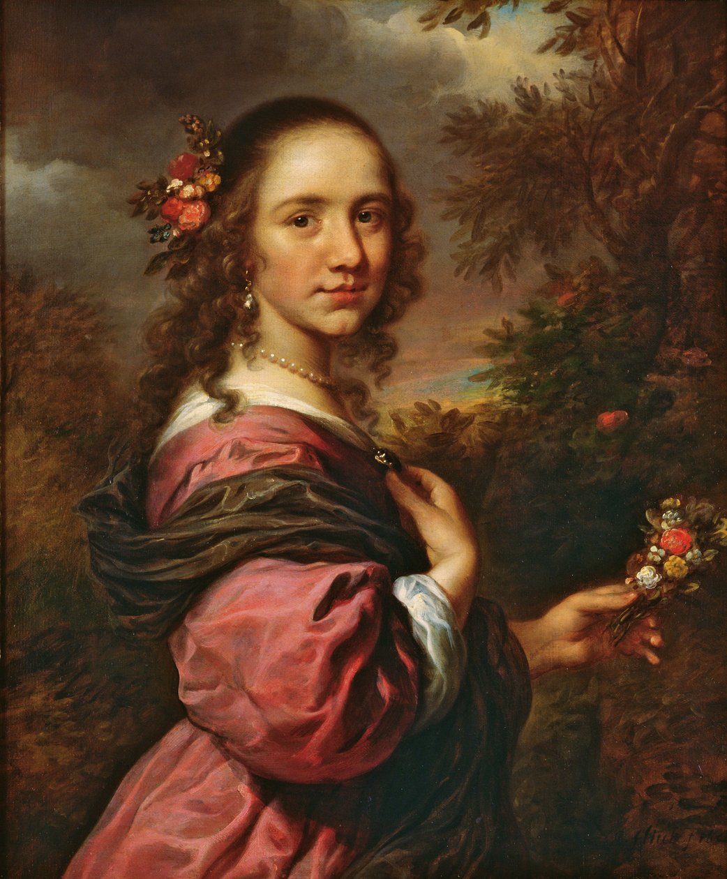 Porträt einer Dame, 1658 von Govaert Flinck