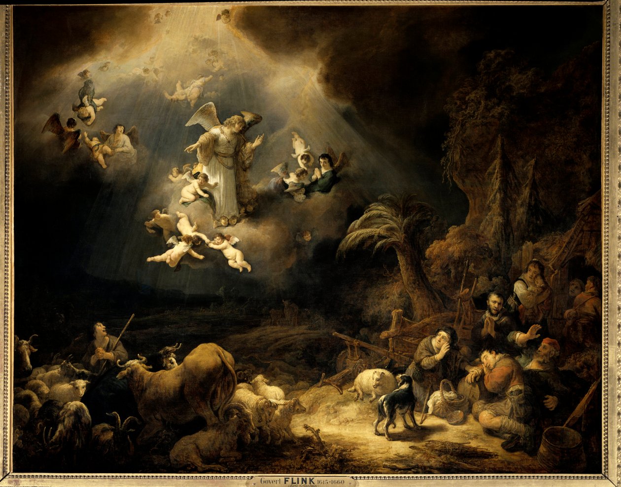 Die Verkündigung an die Hirten von Govaert Flinck