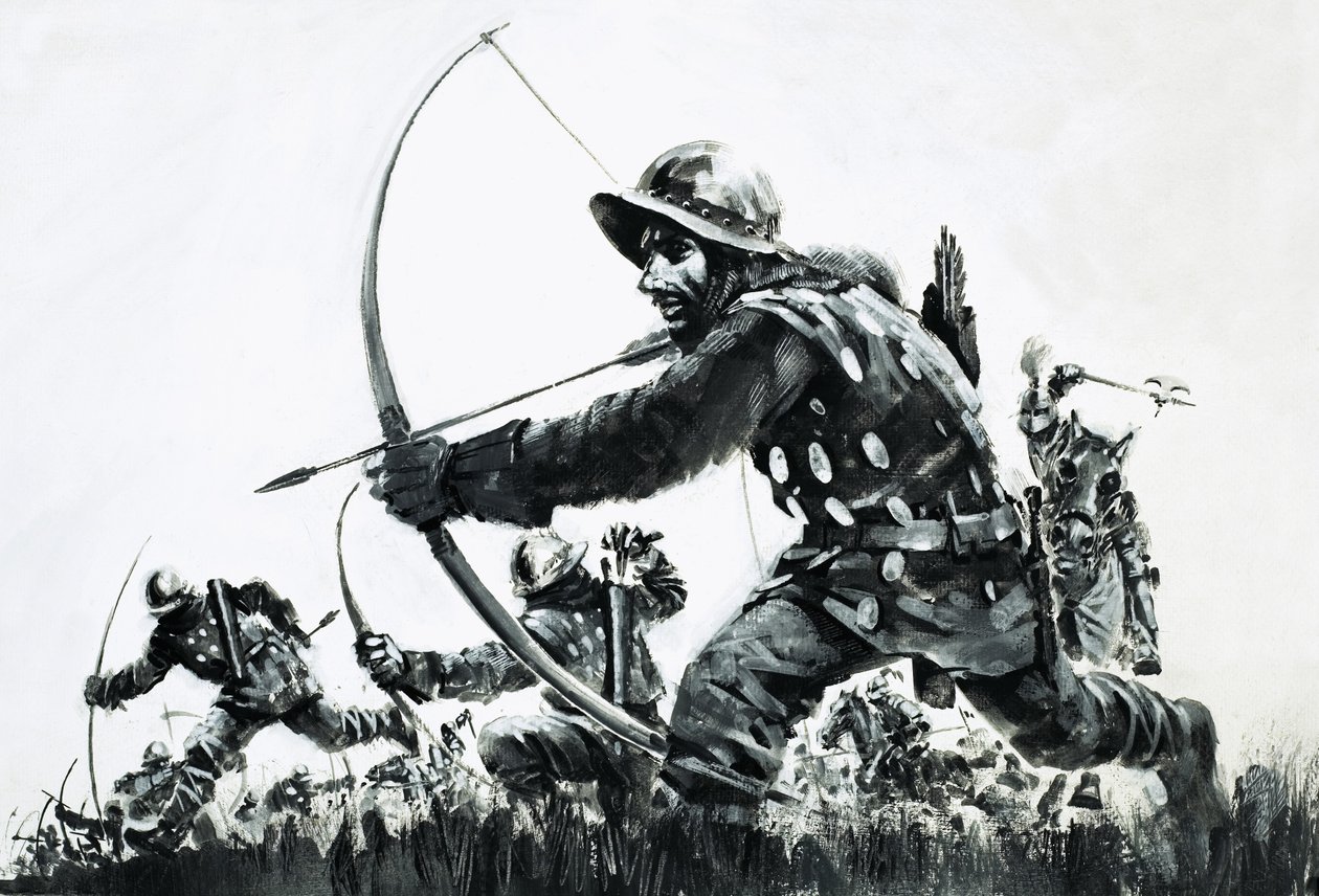 Bogenschützen in der Schlacht von Bannockburn von Graham Coton