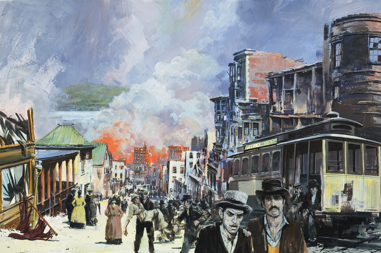 San Francisco Feuer und Erdbeben von 1906 von Graham Coton