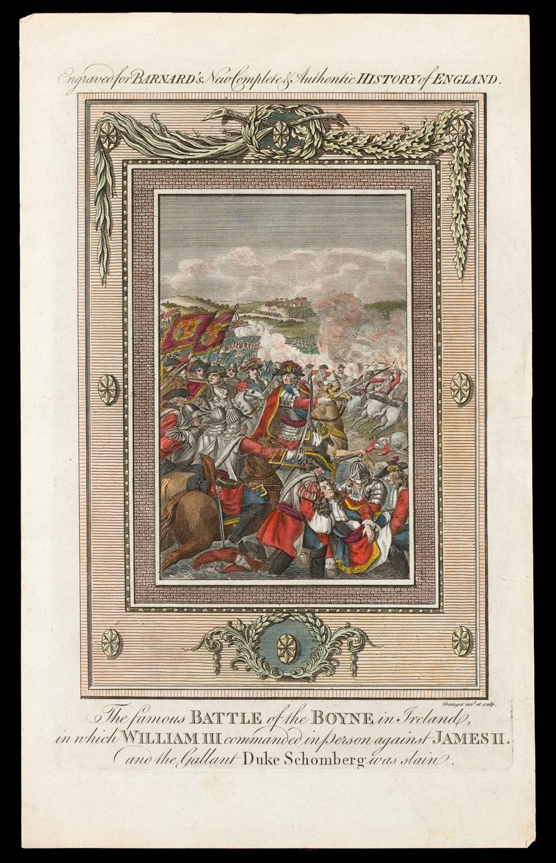 Die berühmte Schlacht am Boyne in Irland, 1690 von Grainger