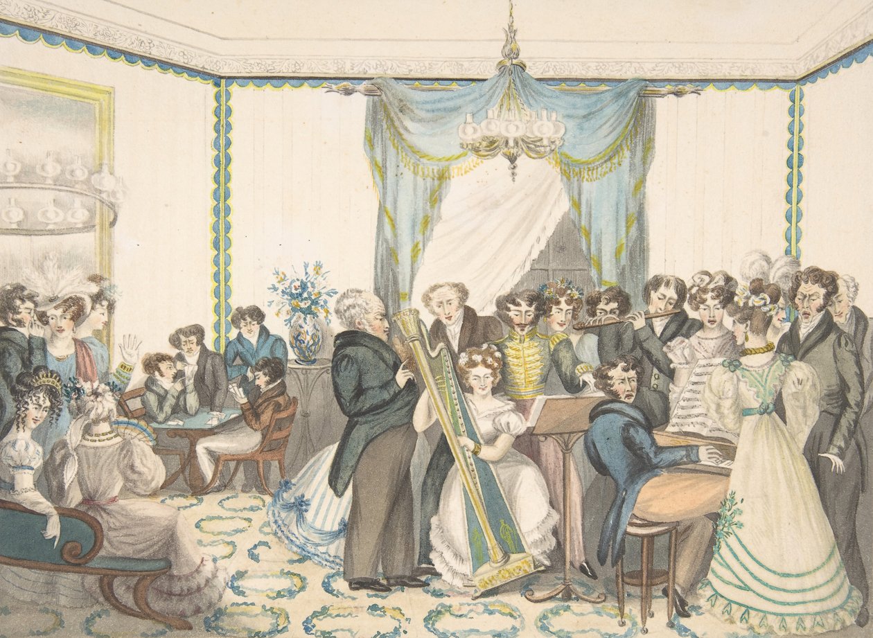 Ein Konzert, 1820-30 von Granddaughters of Dr. Samuel Parr.