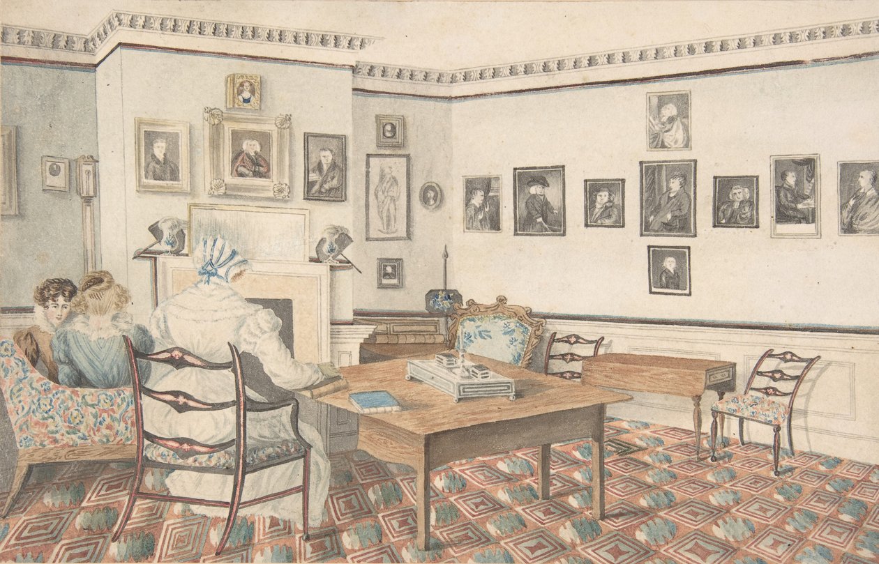Salon in Hatton, Warwickshire von Granddaughters of Dr. Samuel Parr.