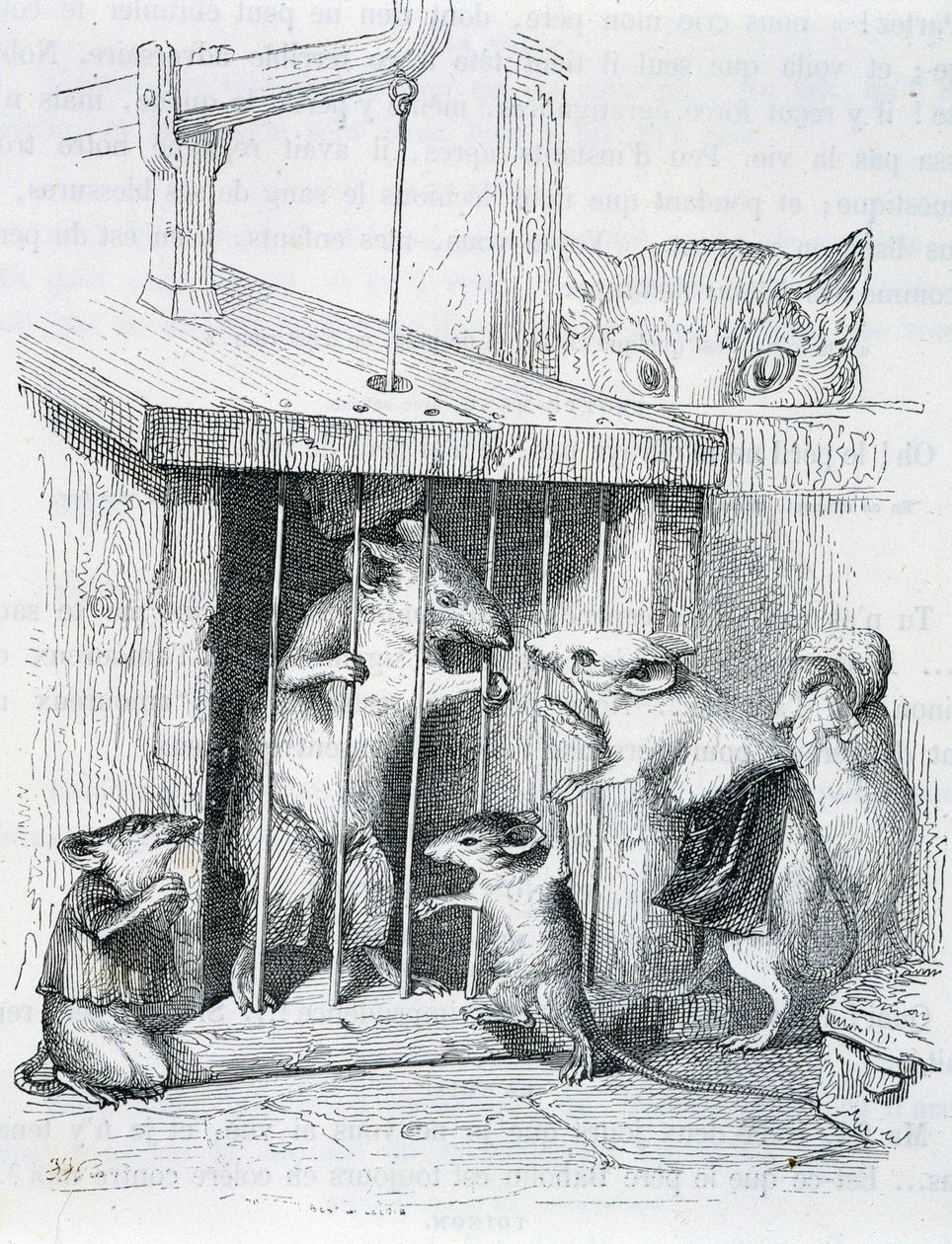 Gefangene Maus umgeben von ihrer zerrissenen Familie - von Grandville von Grandville