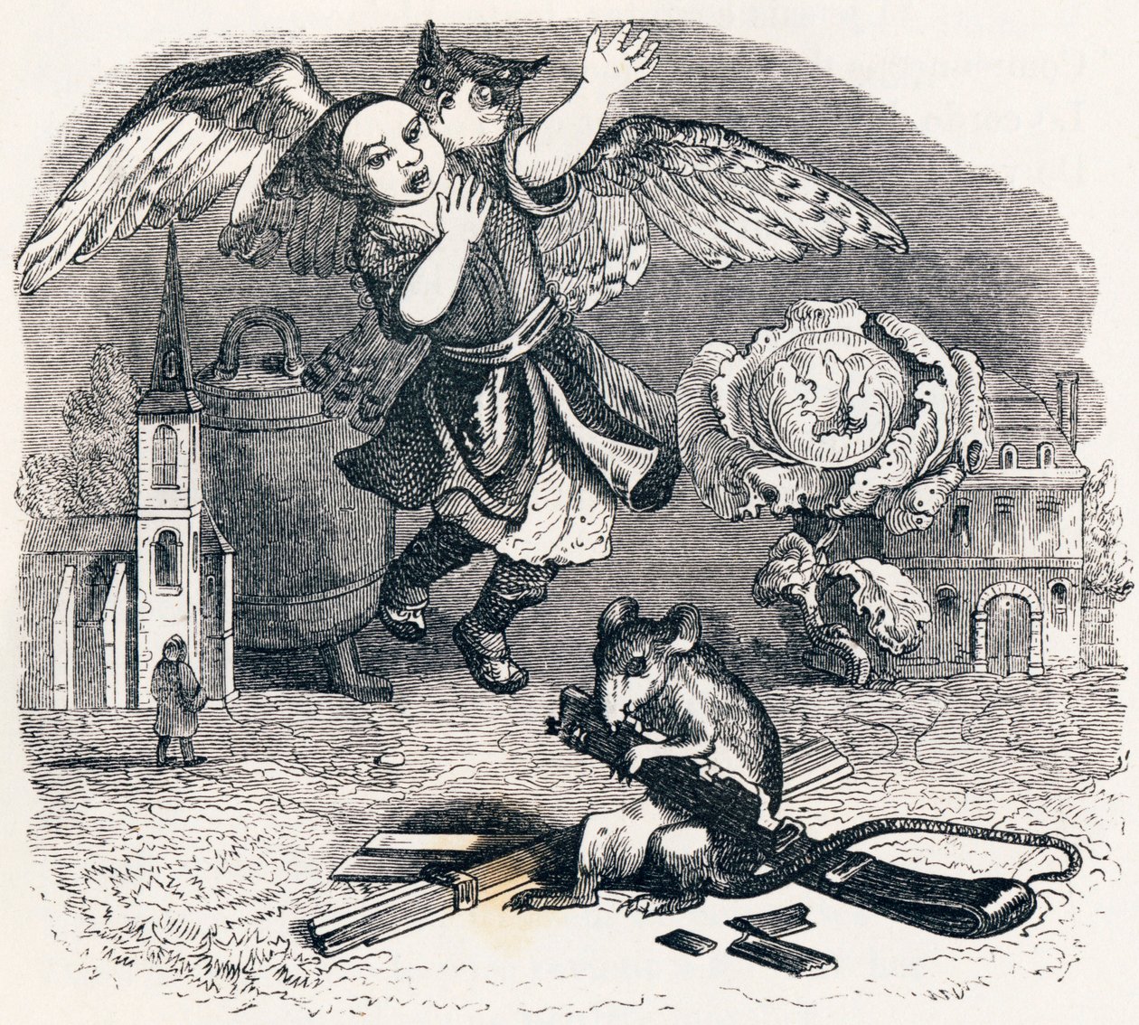 Der untreue Verwalter - Fabeln von La Fontaine von Grandville