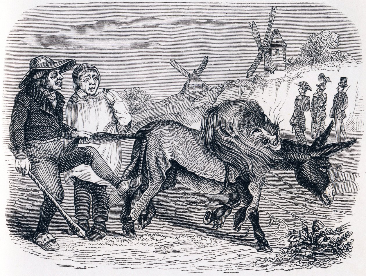 Der Esel in der Löwenhaut von Grandville