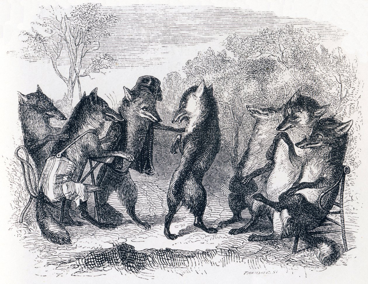 Der Fuchs mit dem abgeschnittenen Schwanz von Grandville