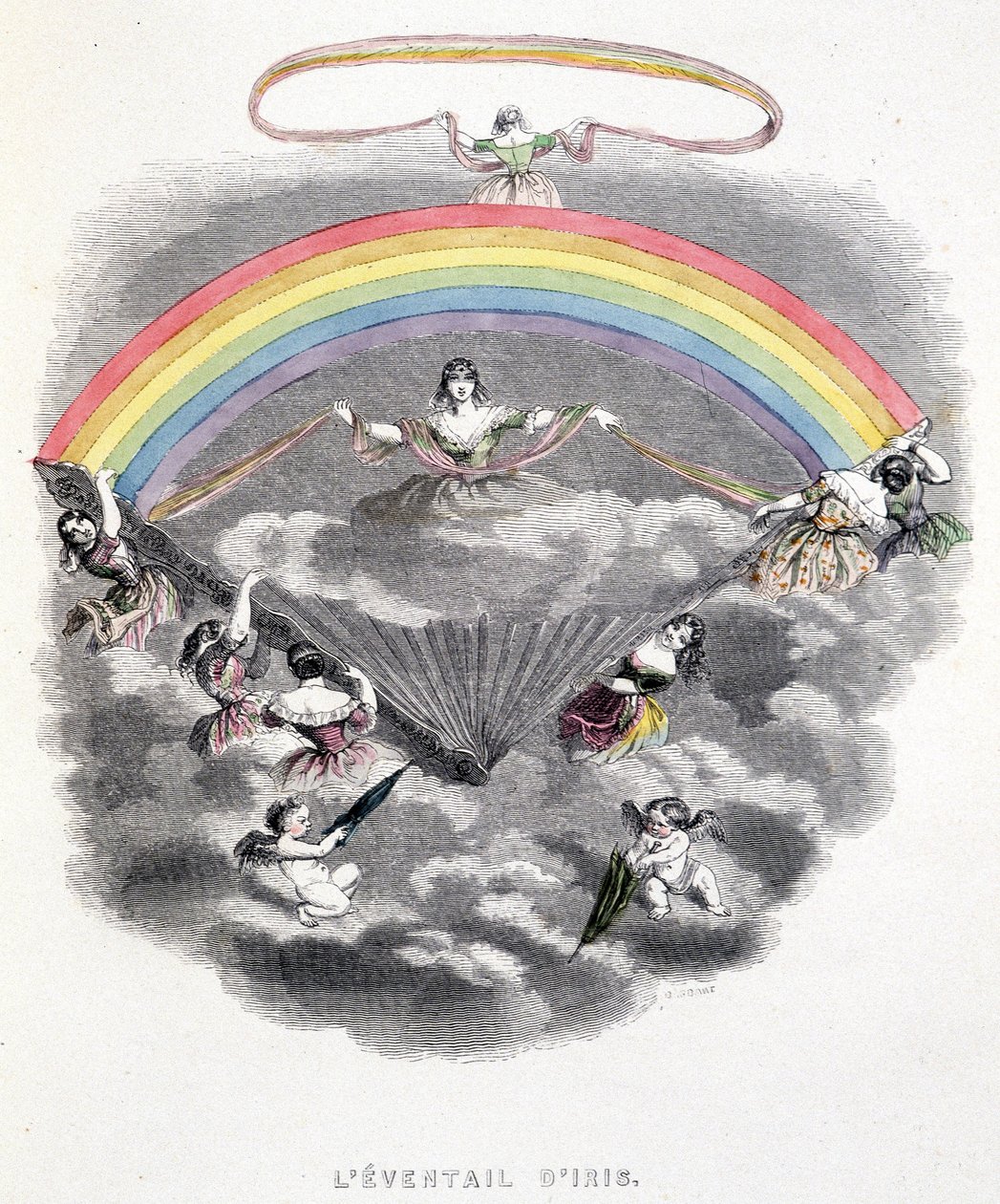 Der Bereich der Iris - in „Eine andere Welt“ von Grandville von Grandville