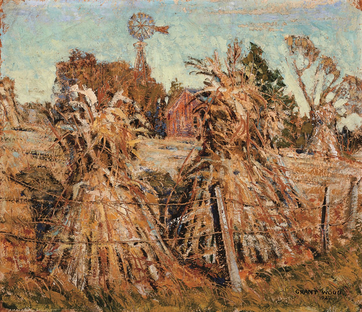 Das Kornfeld von Grant Wood