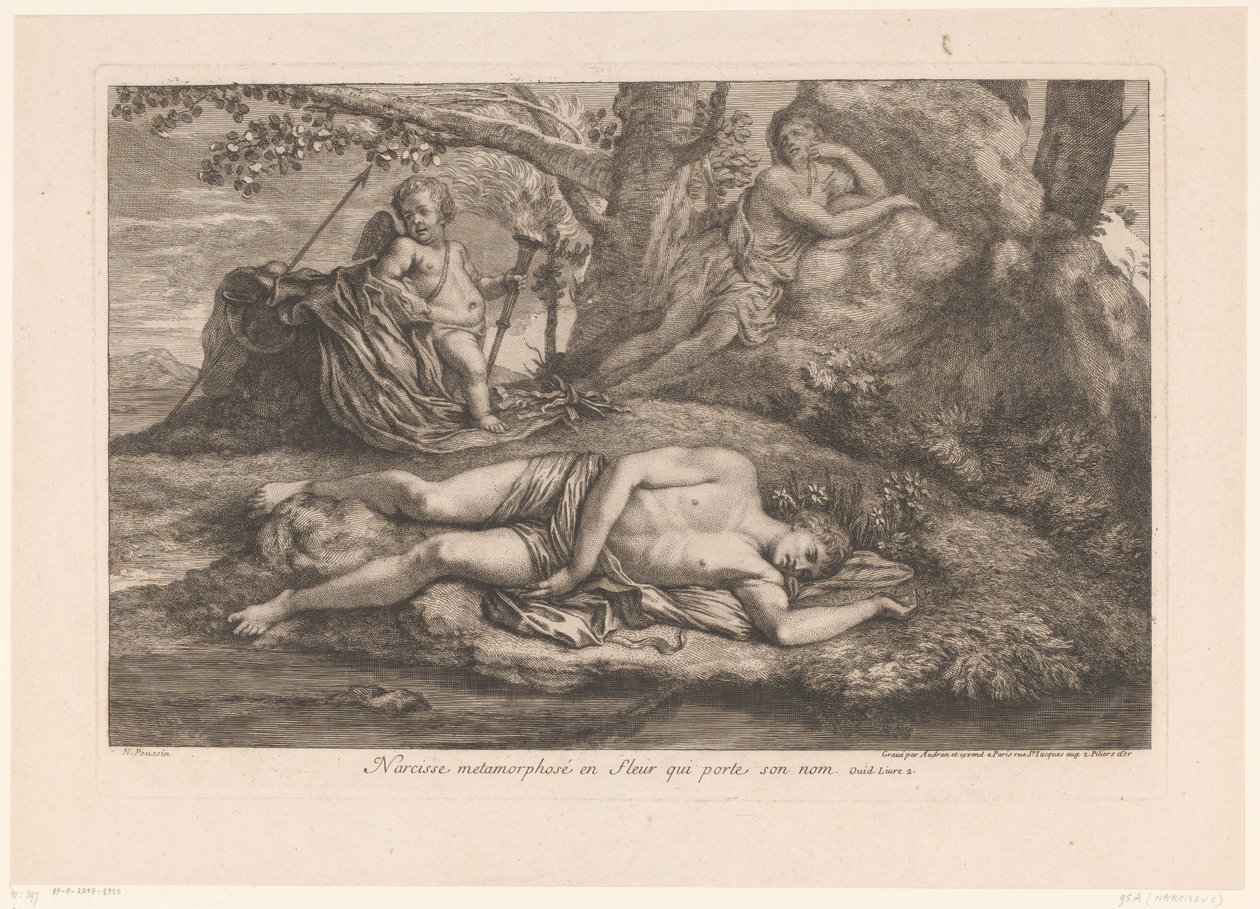 Narziss und Echo von Gérard Audran