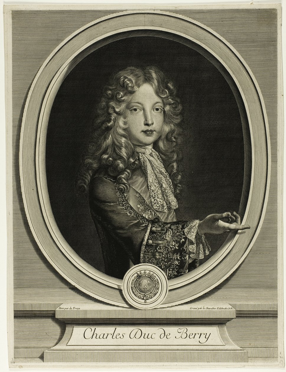Charles Herzog von Berry von Gérard Edelinck