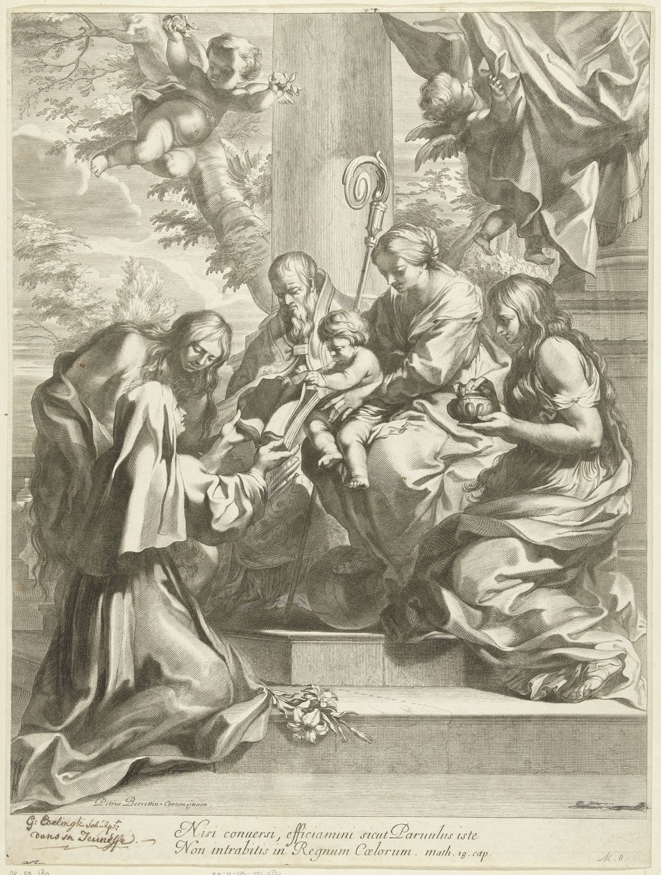 Heilige Martina zu Füßen von Maria von Gérard Edelinck