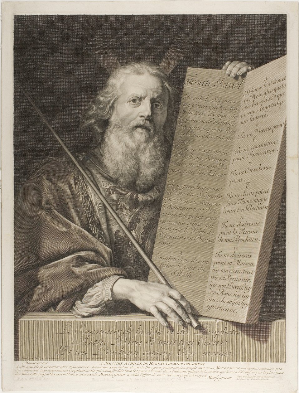 Moses von Gérard Edelinck