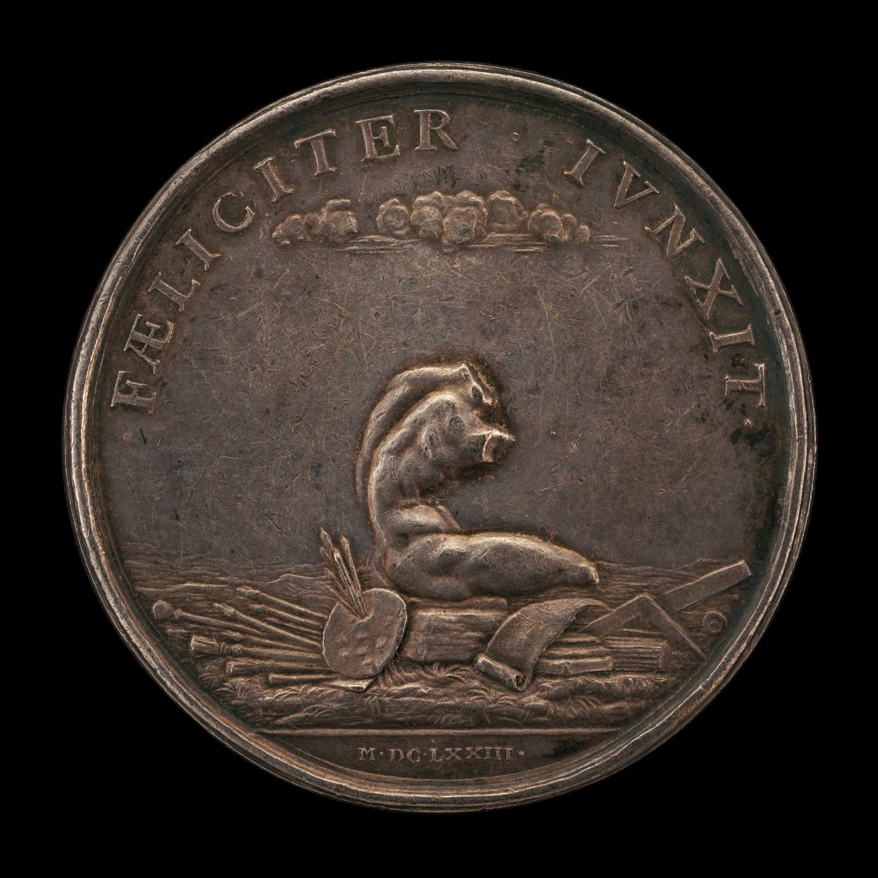 Symbole der Künste mit dem Belvedere Torso, 1673 von Gérard Léonard Hérard