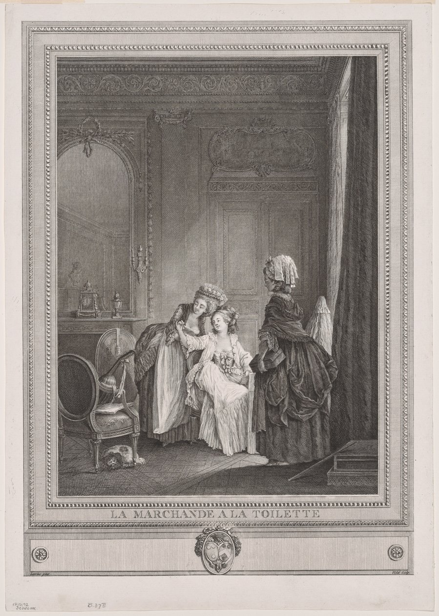 Die Händlerin im Ankleidezimmer von Gérard Vidal