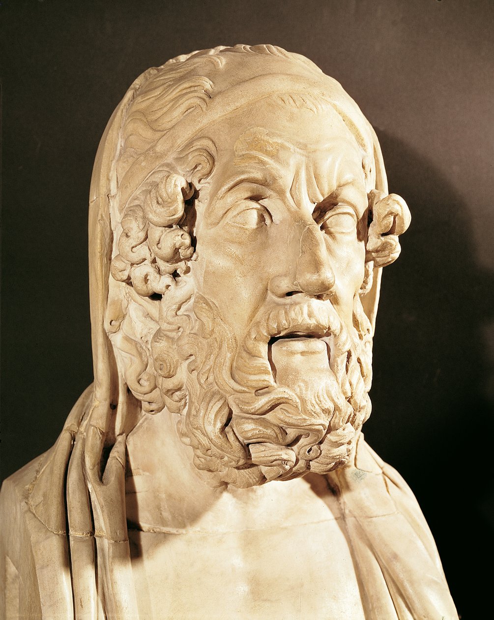 Büste von Homer, hellenistische Periode (330-20 v. Chr.) von Greek