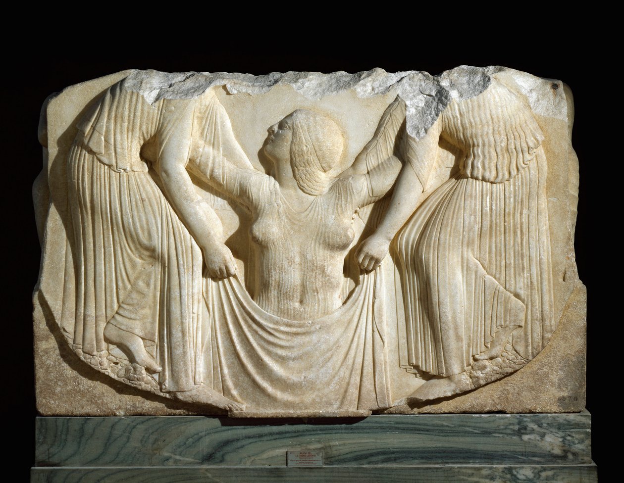 Griechische Kunst: „Die Geburt der Venus, die aus den Wellen kommt, unterstützt von den Stunden“ von Greek