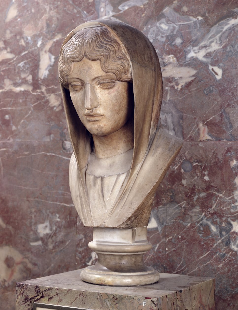 Kopf einer Frau, bekannt als Aspasia von Miletos von Greek