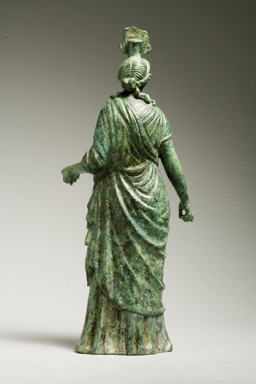 Rückansicht einer Statue der Isis Fortuna, hellenistisch, 1. Jahrhundert v. Chr.-1. Jahrhundert n. Chr. von Greek
