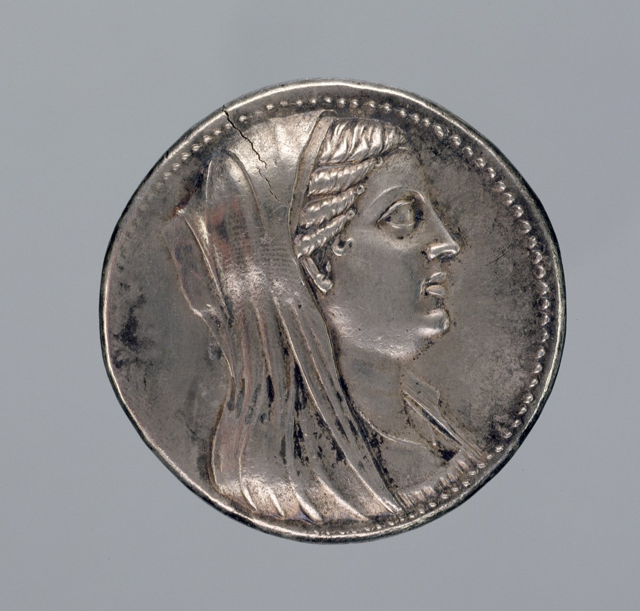 Silber-Didrachme von Berenike II von Greek