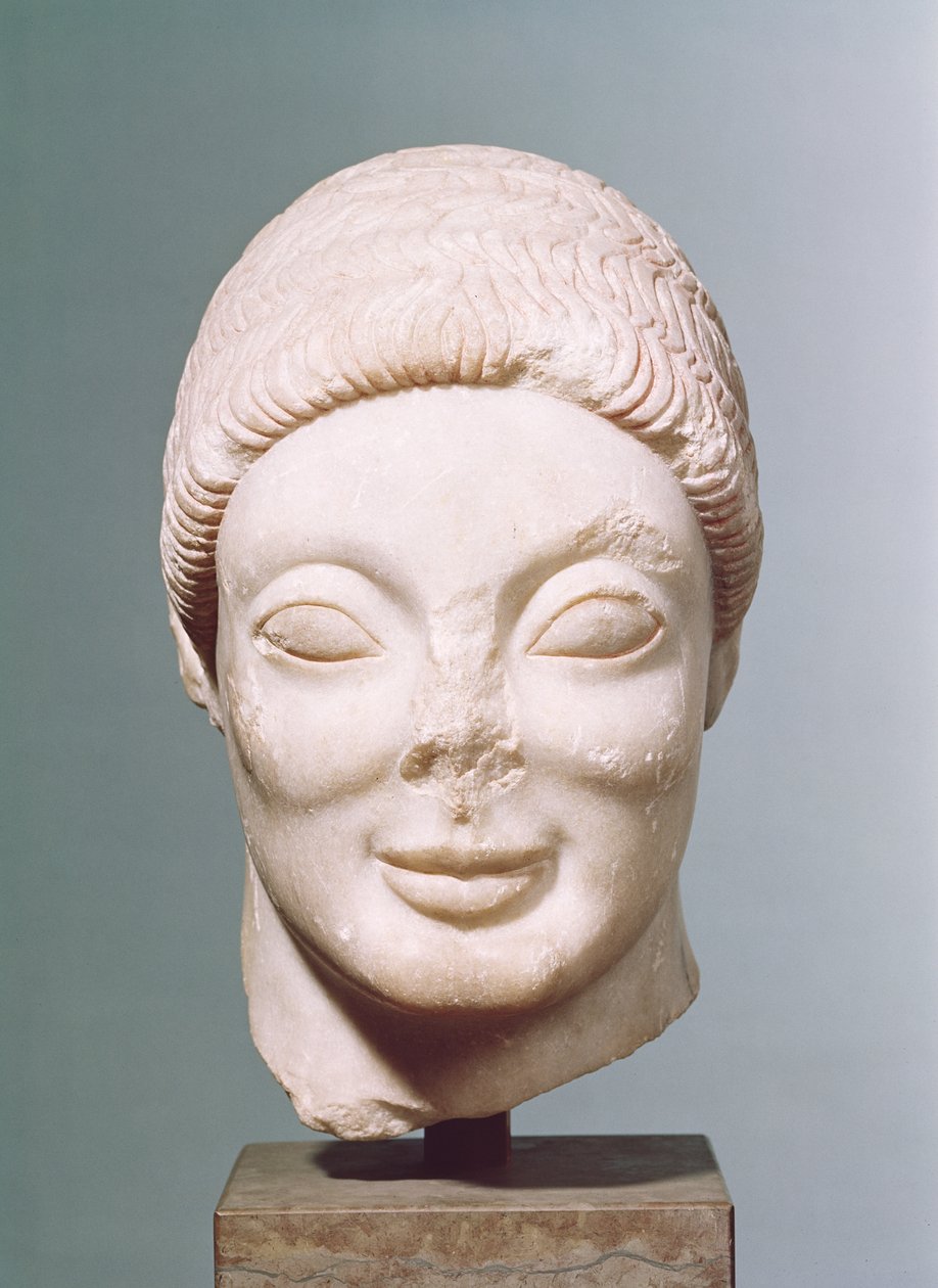 Der Rayet-Kopf, Attisch, aus Dipylon, ca. 530 v. Chr. von Greek