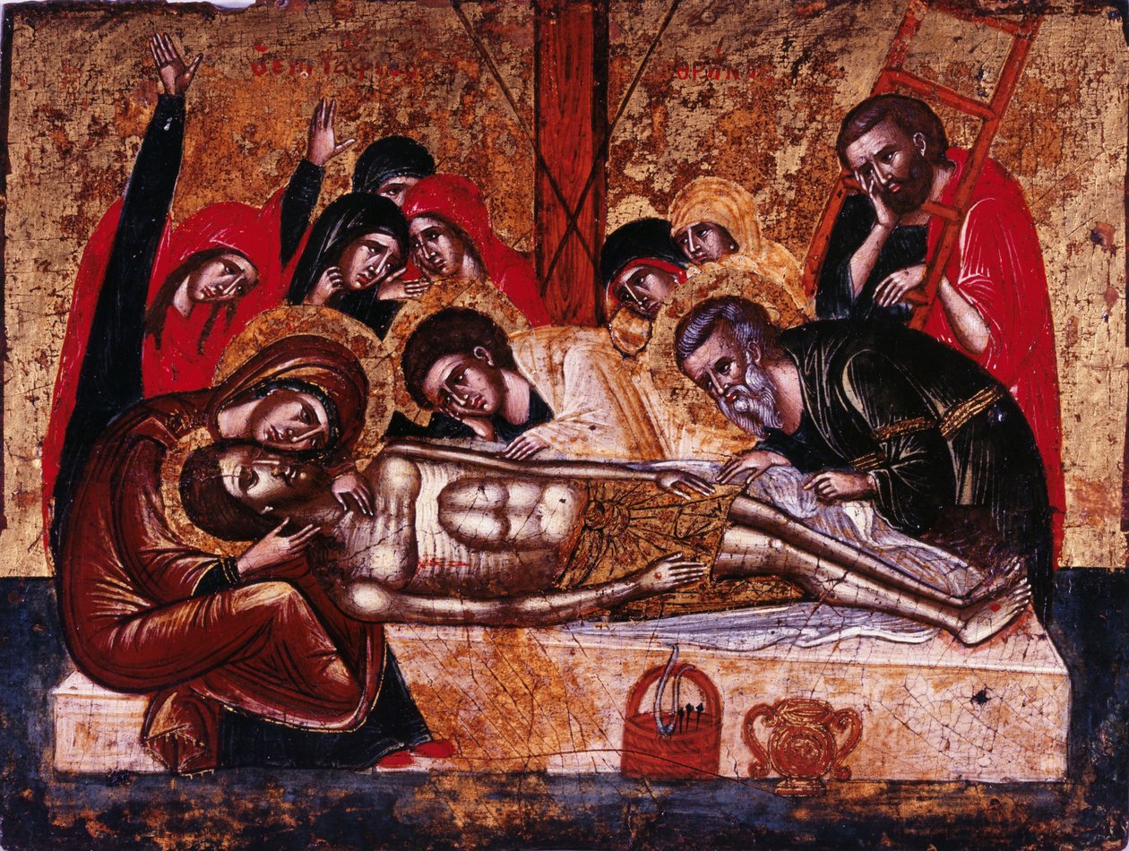 Die Kreuzabnahme von Greek icon