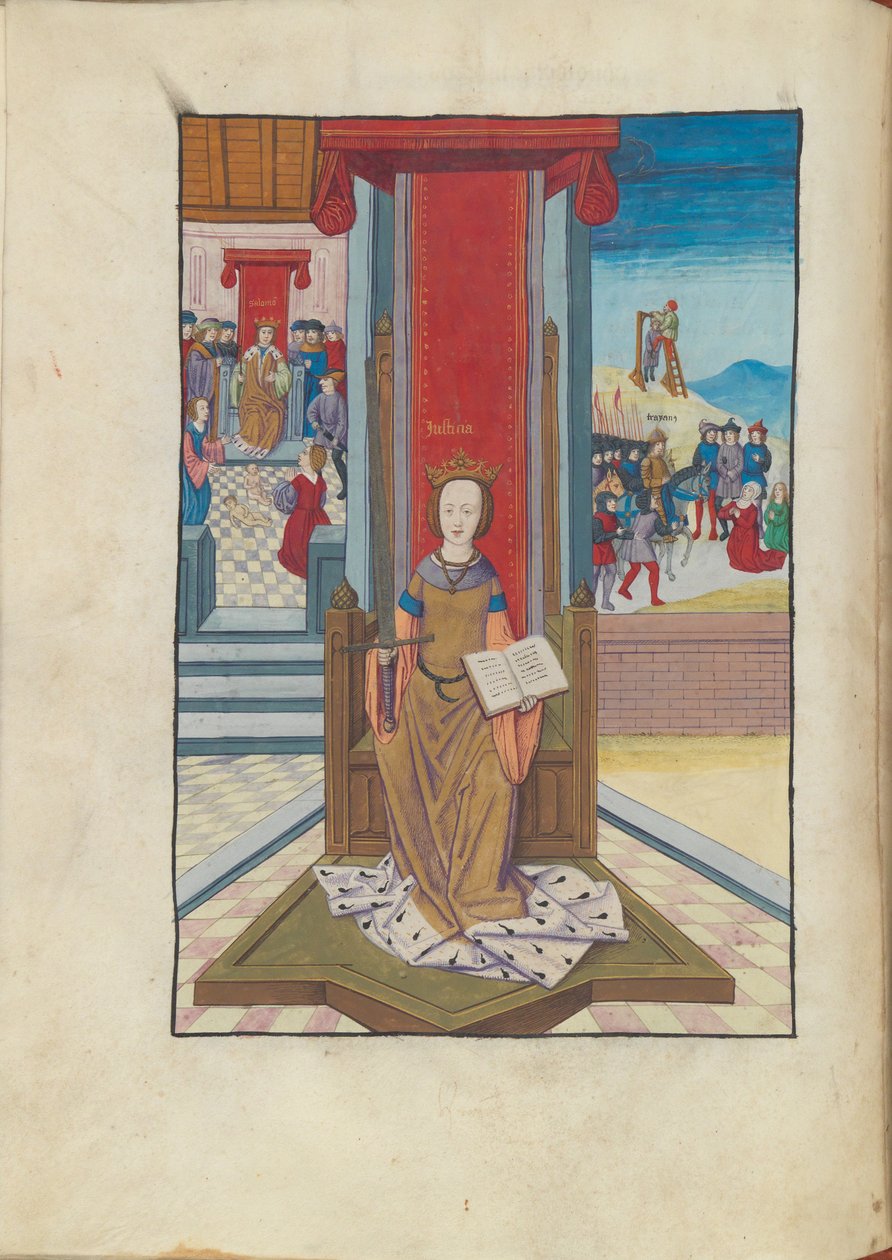 Justitia aus Margareta Philosophica, 16. Jahrhundert von Gregor, Reisch