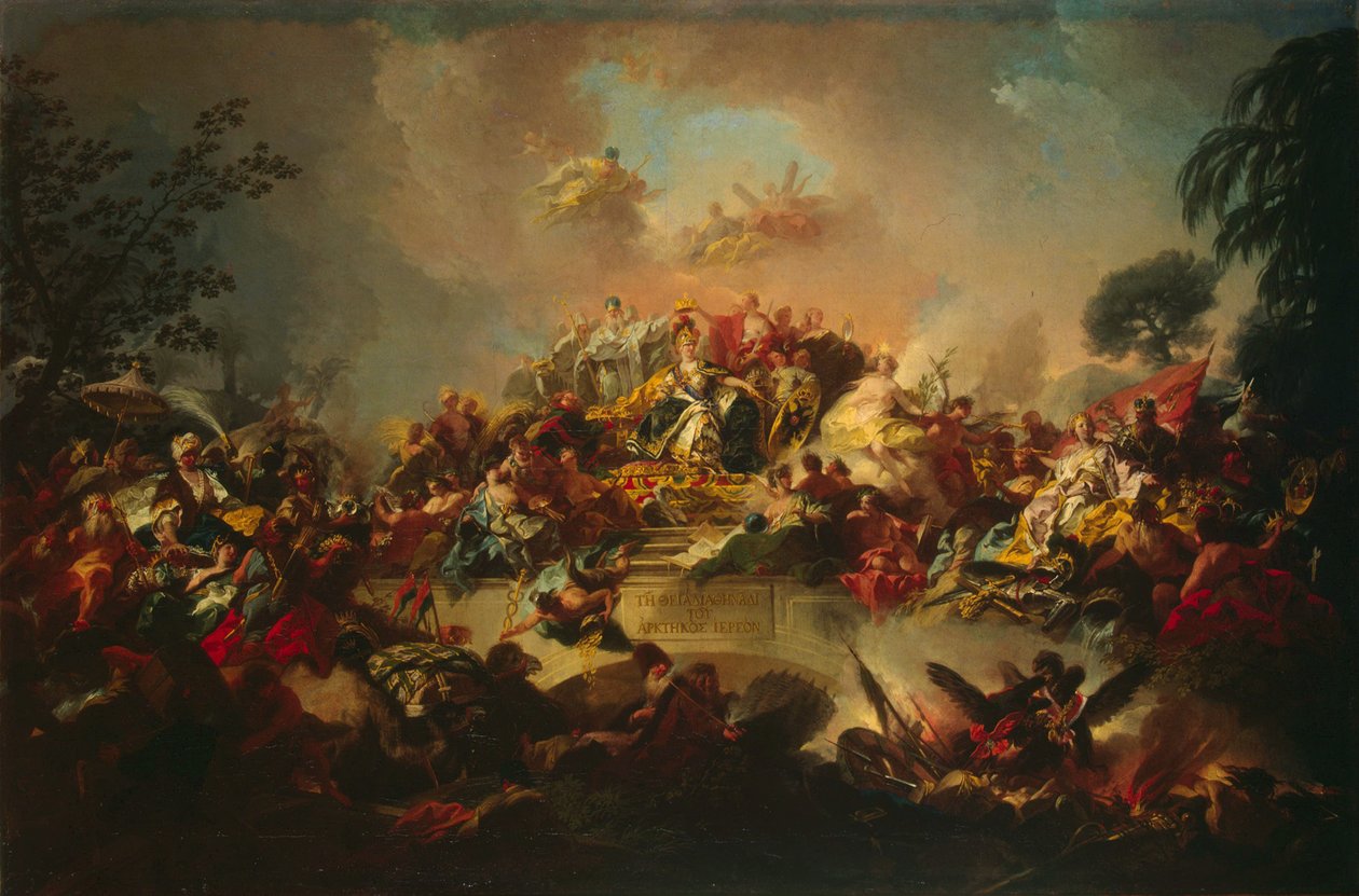 Apotheose der Herrschaft von Katharina II., 1767 von Gregorio Guglielmi