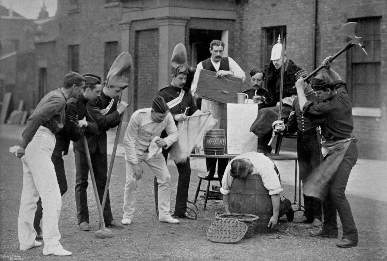 Die extreme Strafe des Kasernenrechts der Royal Horse Guards von Gregory and Co