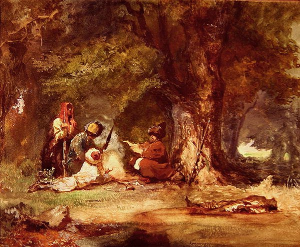Russische Soldaten während der Kaukasuskriege von 1817-64 von Grigori Grigorevich Gagarin