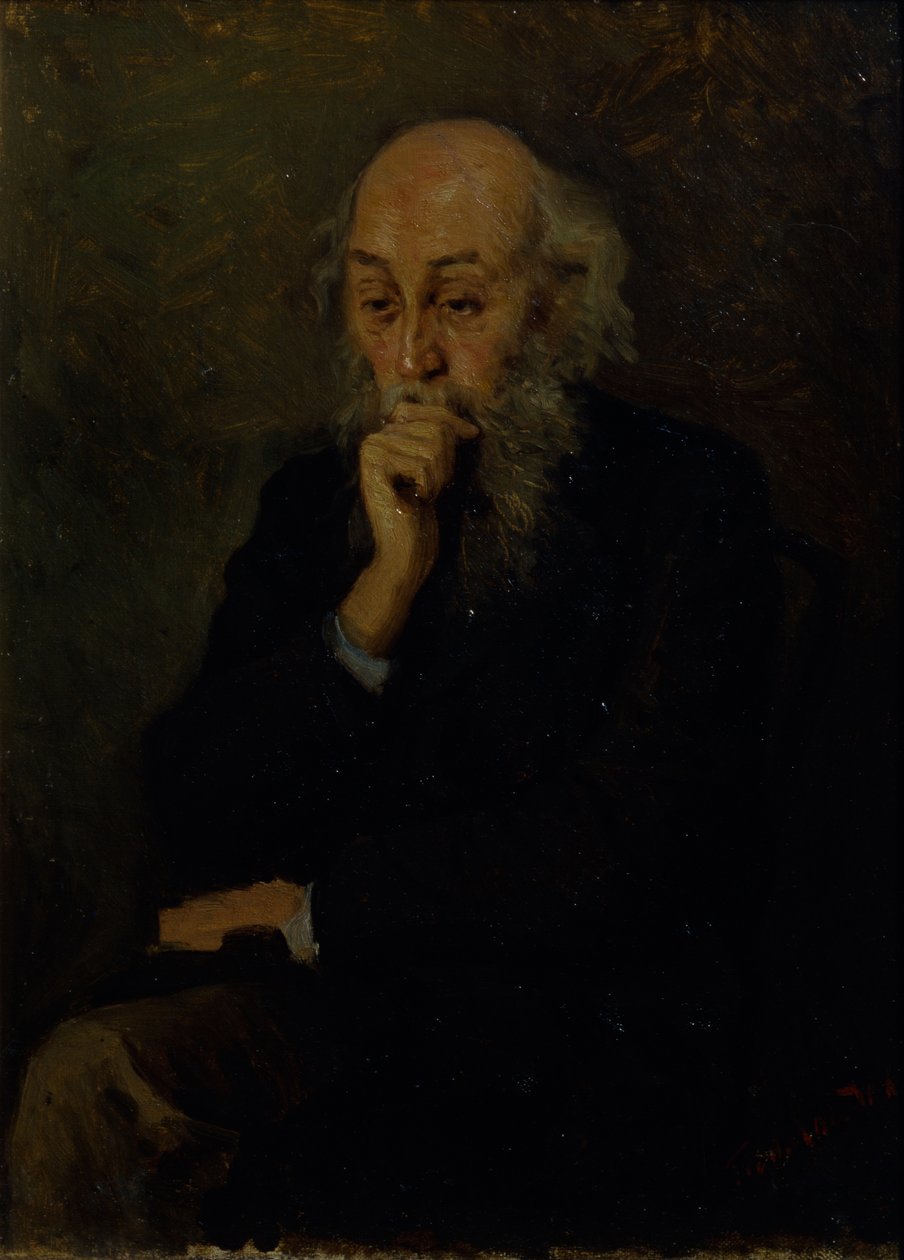 Porträt des Künstlers Nikolai Ge von Grigori Grigoryevich Myasoedov