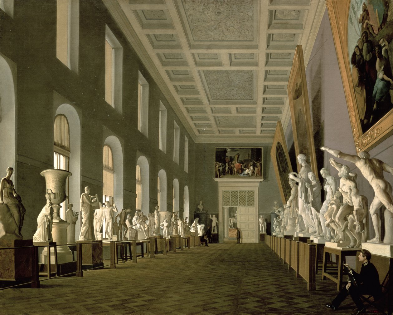 Die Antikengalerie der Akademie der Schönen Künste, 1836 von Grigory Mikhailov