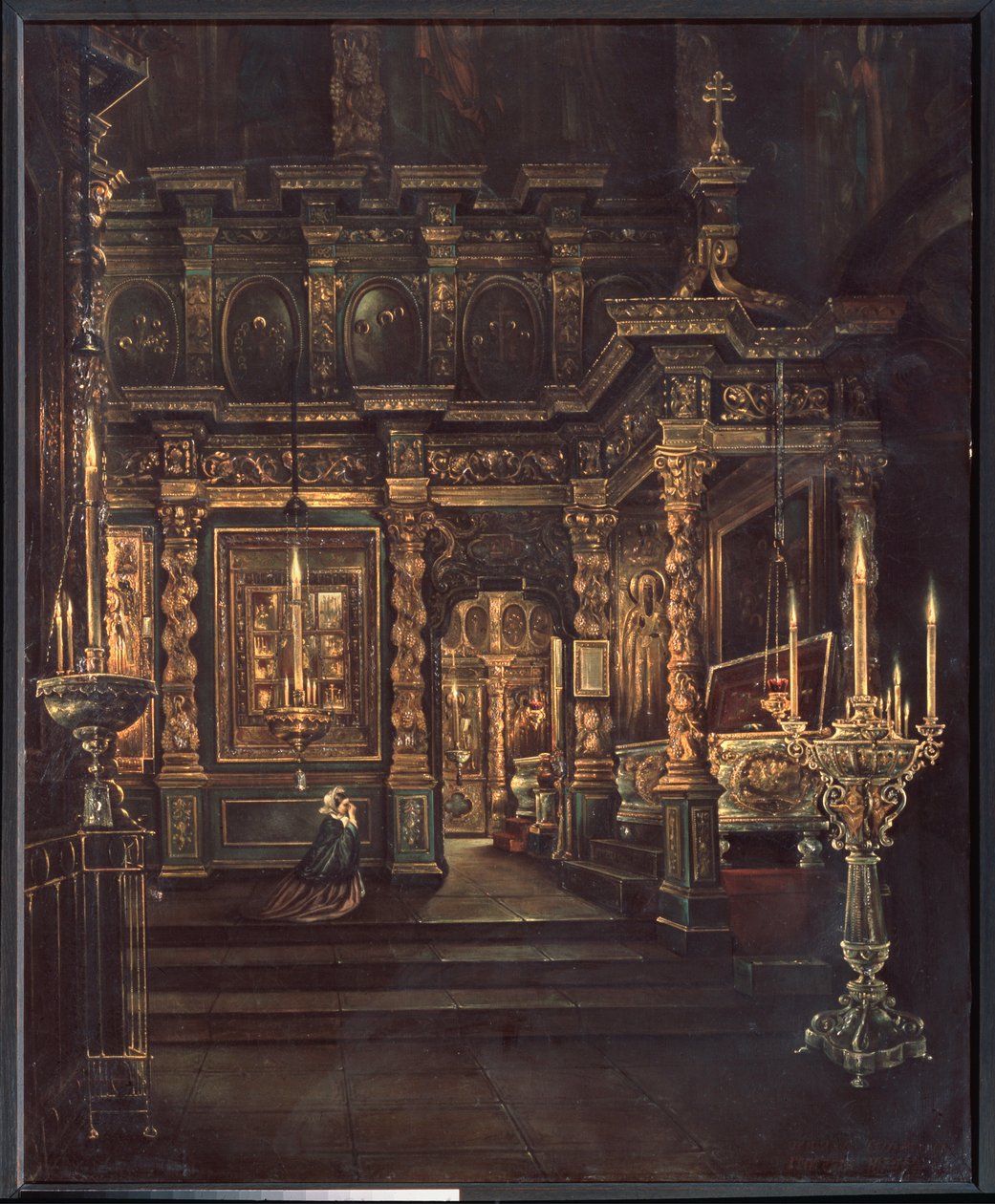 In der Mariä-Entschlafens-Kathedrale in Rostow von Grigory Vasilievich Yurov
