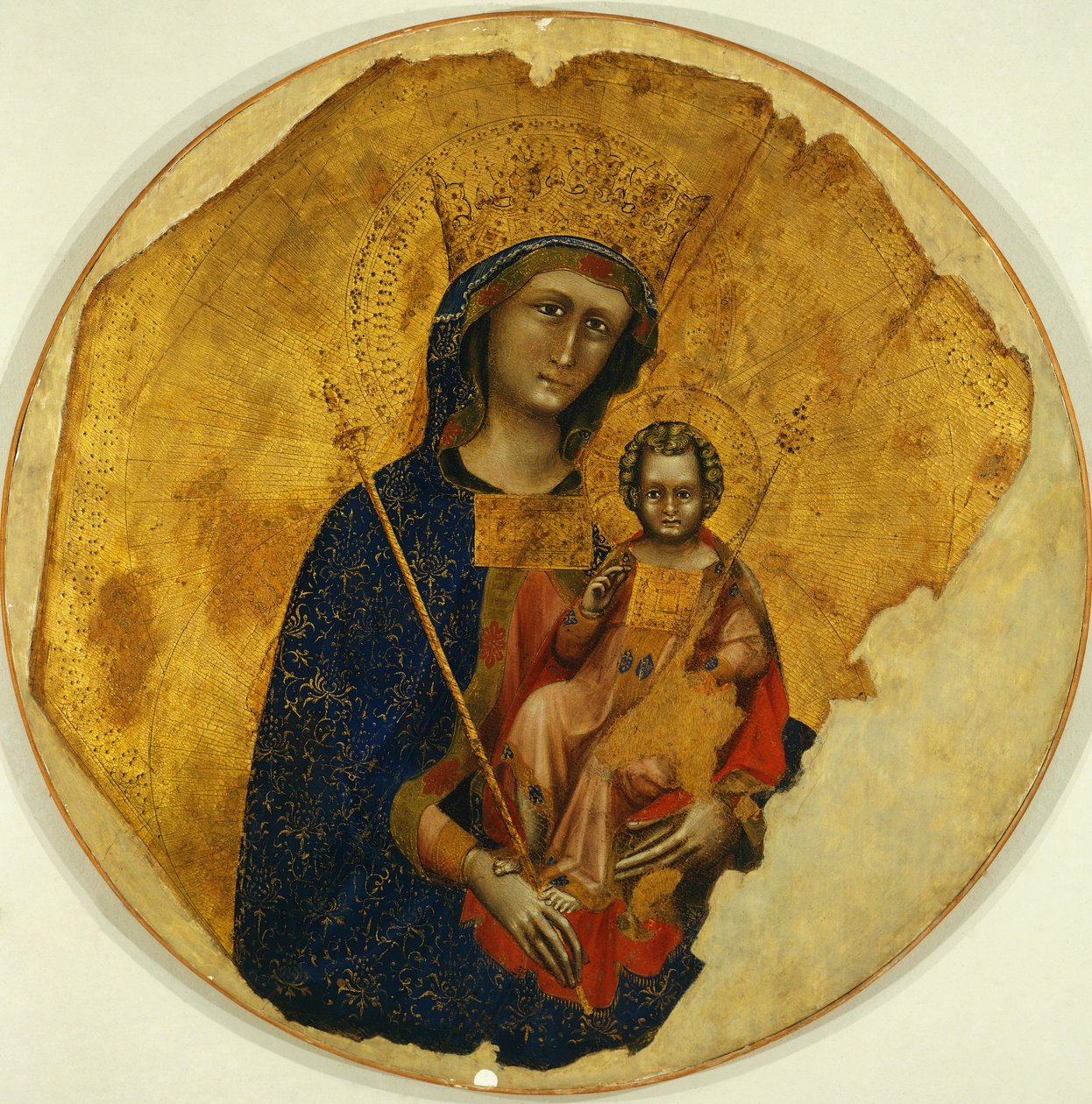 Madonna mit Kind, von Ridolfo Guariento oder Guariento di Arpo (aktiv von 1338 bis 1370) von Guariento di Arpo