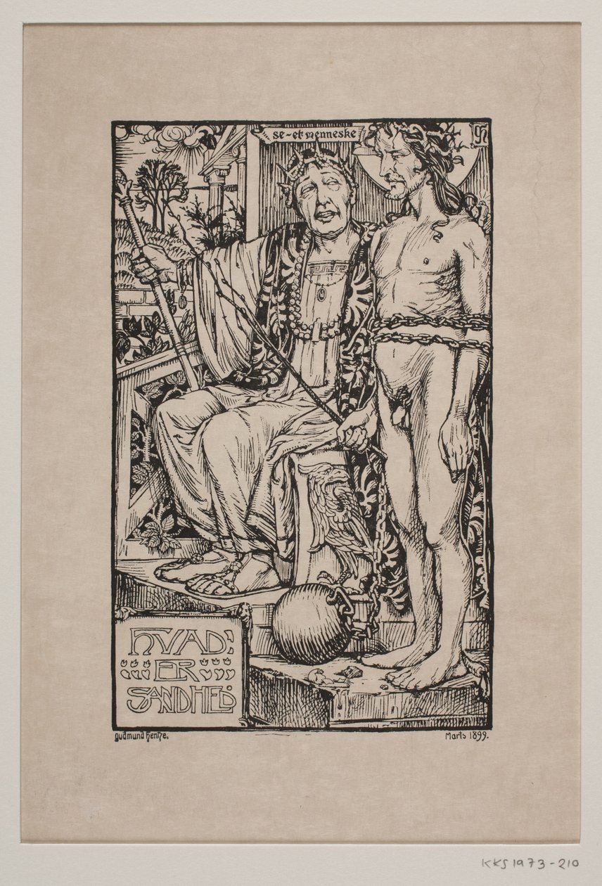 Christus vor Pilatus von Gudmund Hentze