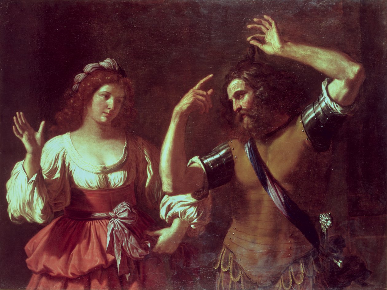 Samson und Delilah von Giovanni Francesco Barbieri