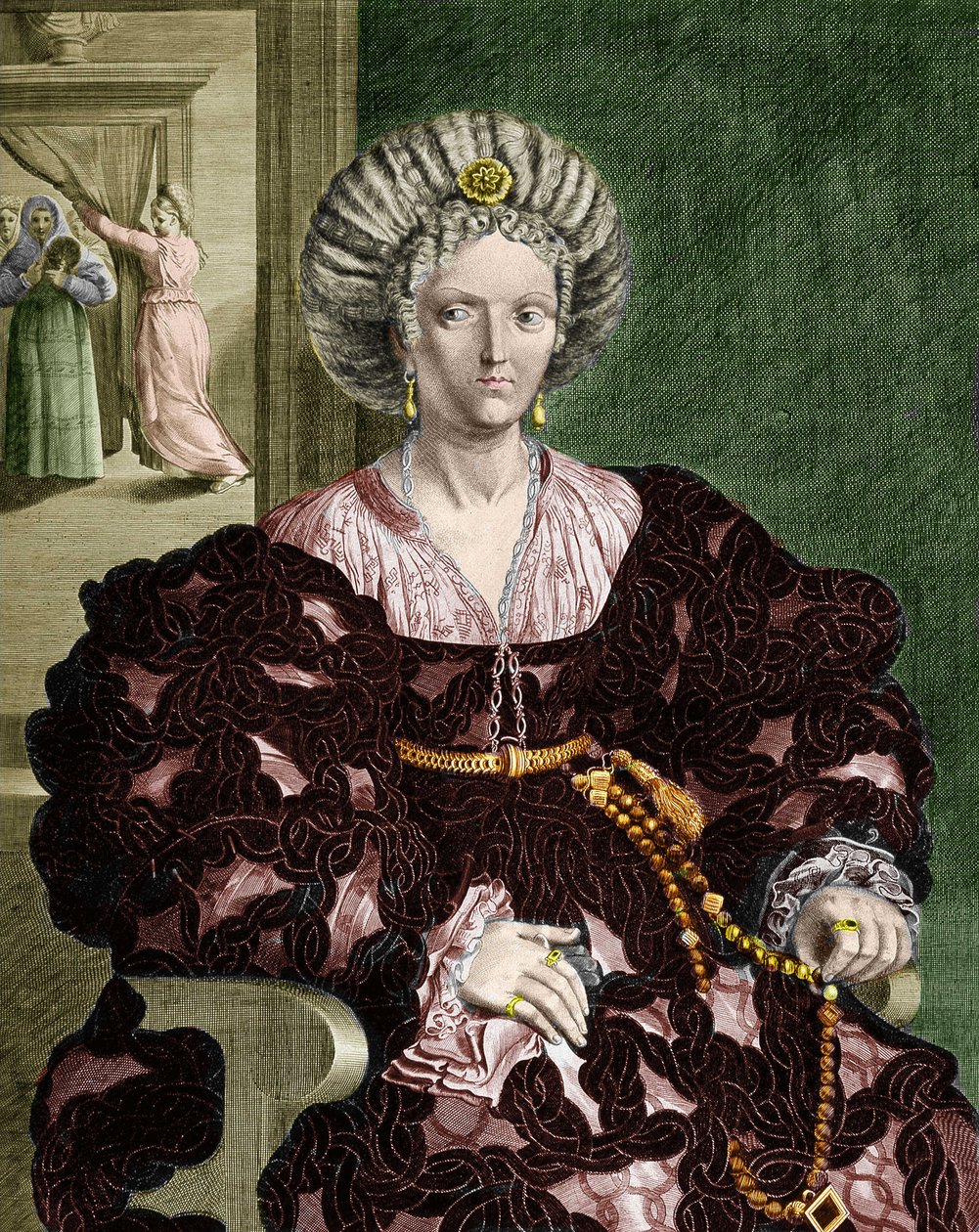Porträt von Lucrezia Borgia, Italien von Guercino (1591 1666) (after)