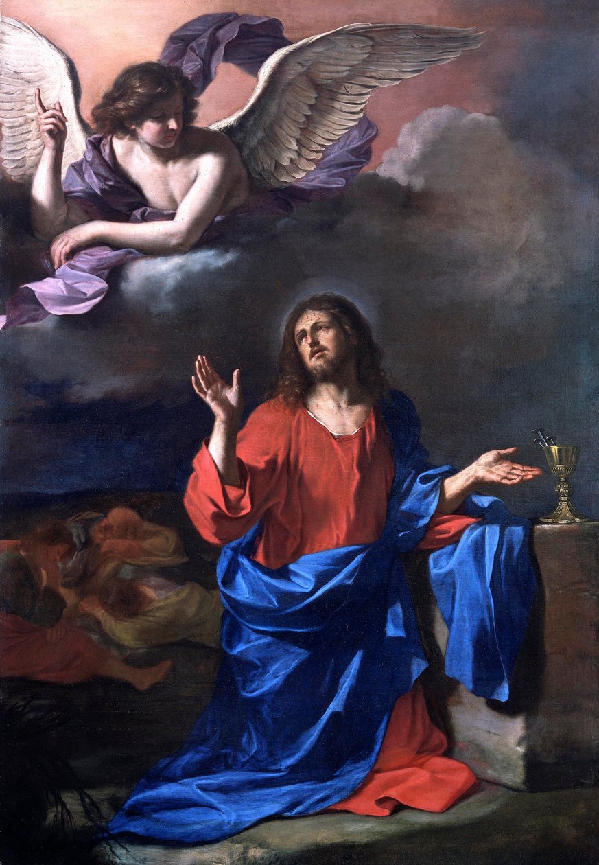 Guercino - Christus betet im Garten Gethsemane vor seiner Verhaftung von Guercino