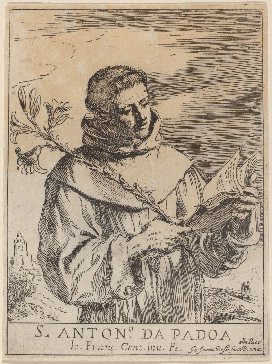 Heiliger Antonius von Padua von Guercino