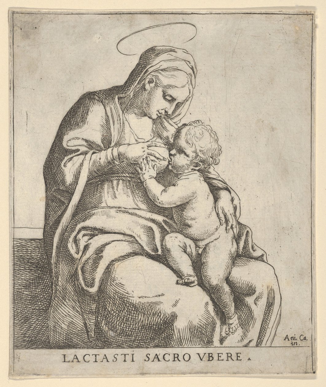 Die Jungfrau stillt das Christkind von Guido Reni