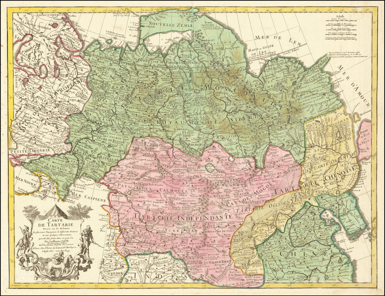 Karte von Tartary von Guillaume de L