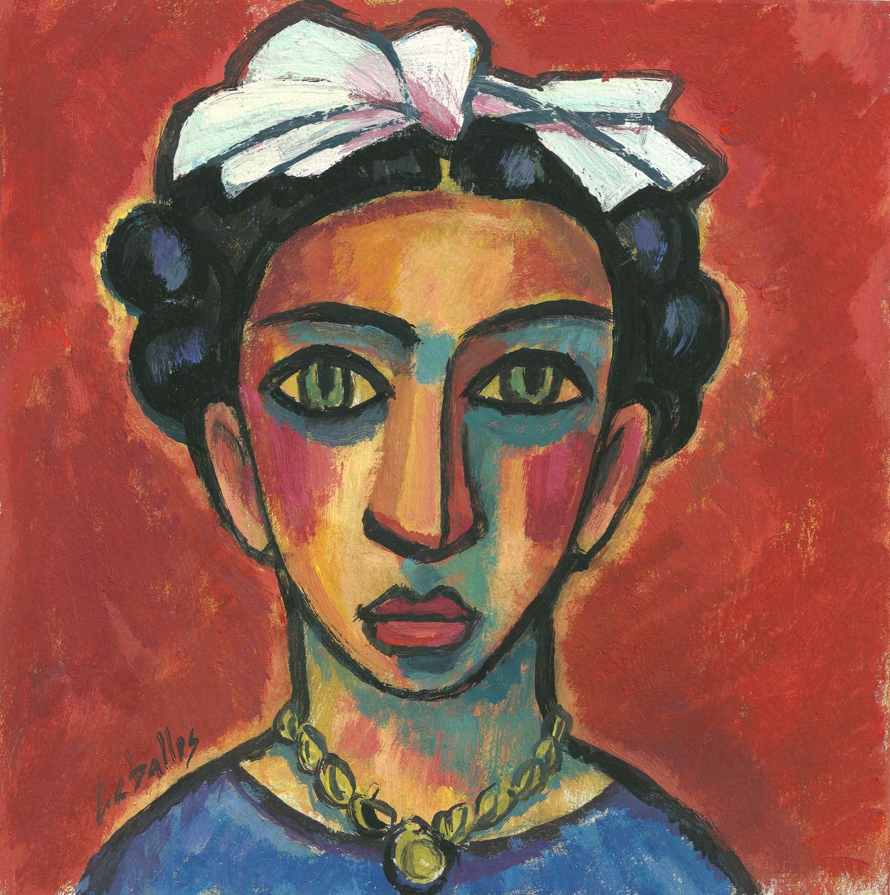 Porträt von Frida Kahlo von Guillermo Martí Ceballos