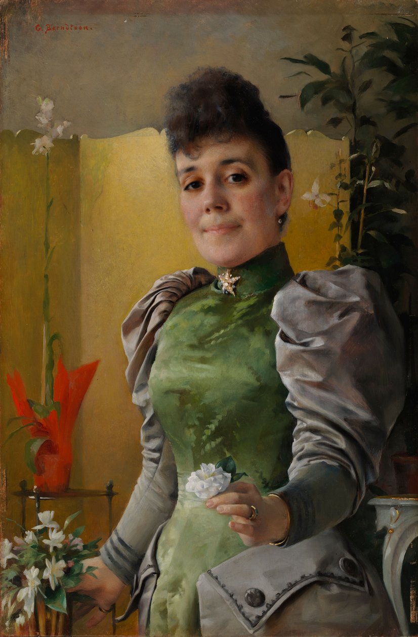 Porträt Frau Maria von Wahlberg (geb. Sinebrychoff) von Gunnar Berndtson