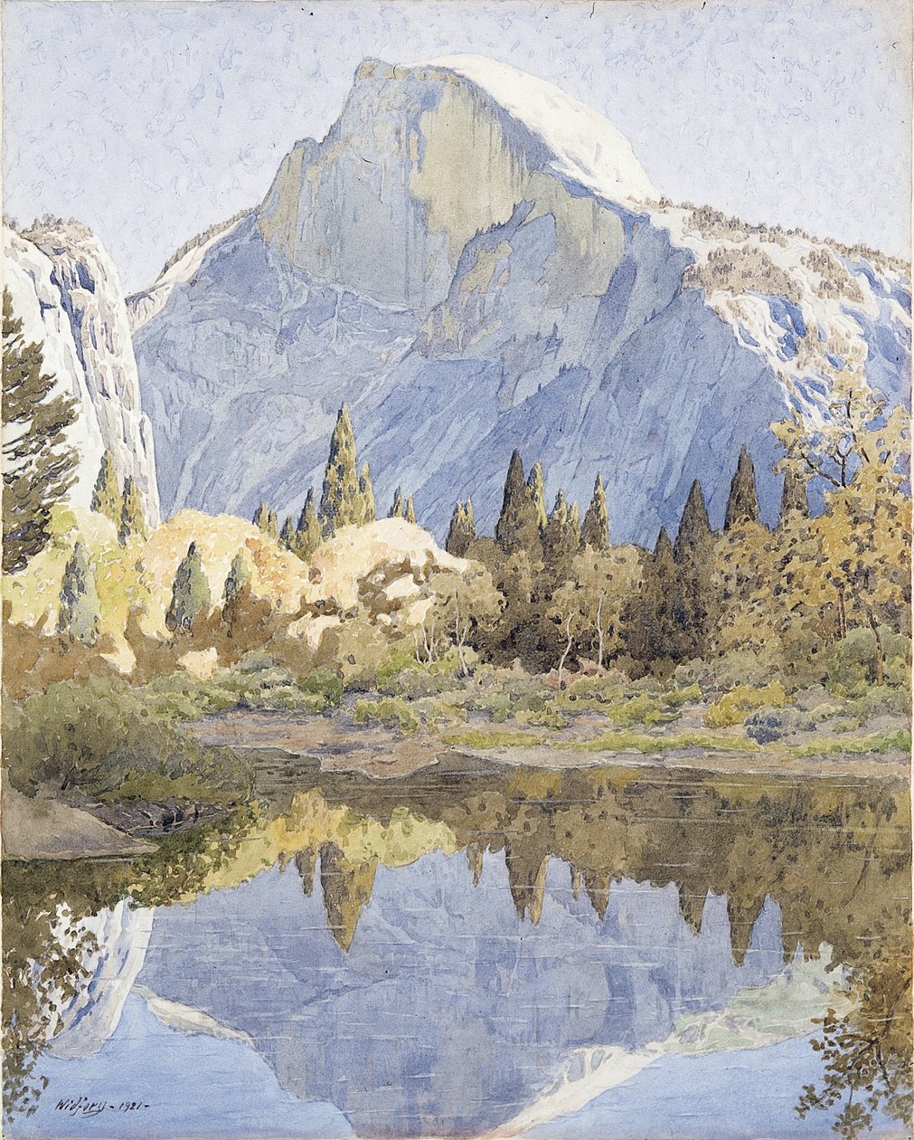 Half Dome und Mirror Lake von Gunnar Widforss